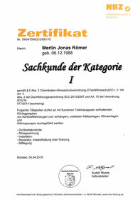Sachkunde der Kategorie I Sachkunde der Kategorie I